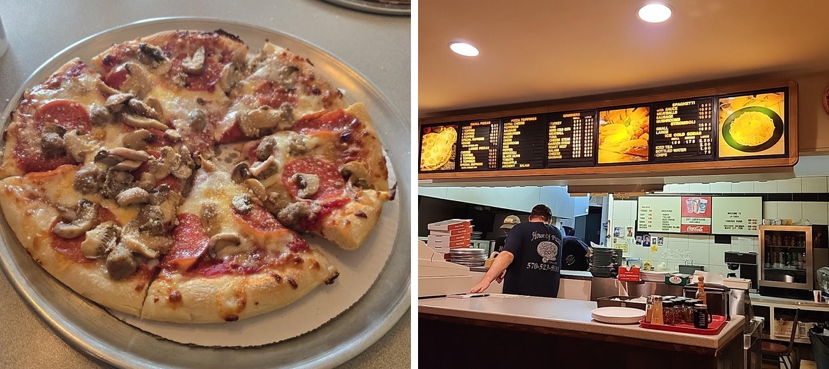 House of Pizza Menu