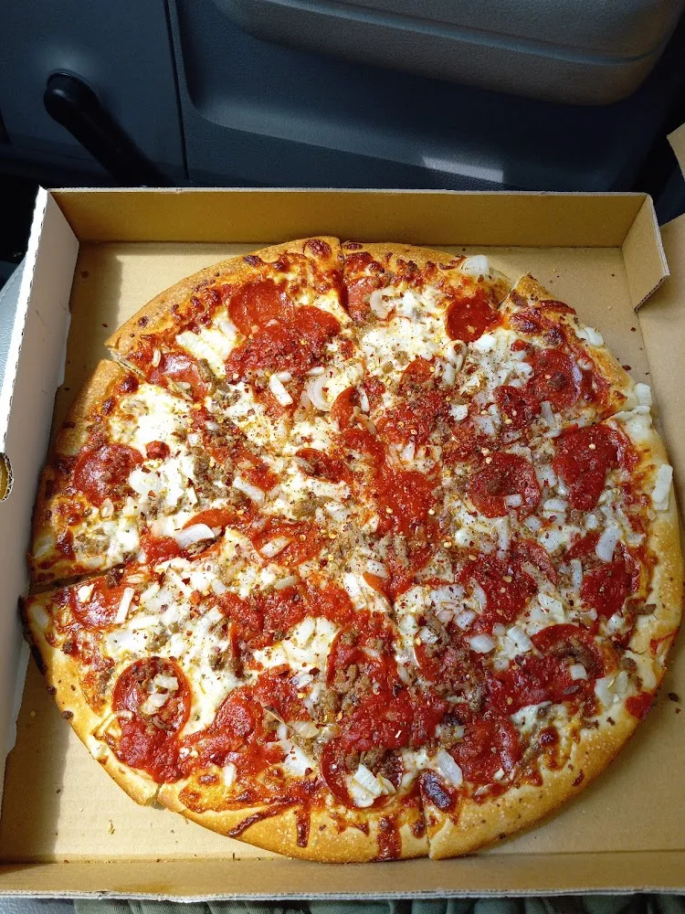 Pepperoni Onion Hamburg and Hot Red Pepper